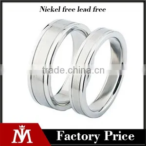 2016 High Polished Classic Plain 316L Stainless Steel Ring for Lover thumbnail-1