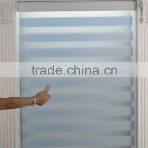 Double Layers Blue Rainbow Sheer Blinds thumbnail-1
