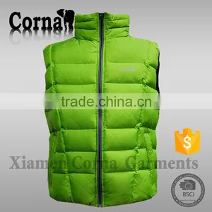Customized Fashion 100% Polyester Lightweight Men's Wind-proof Down Feather Vest Sale Made in China thumbnail-2
