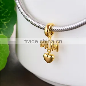 S166 Globalwin Diy Jewelry Fashion Silver 925 European Heart Pendant Charms For Mother thumbnail-4