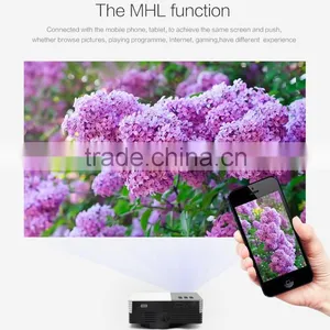 Portable Power Bank Support 1080p Led Projector Moble Phone Hdmi Usb Vga sd Slot hd Cinema Mini Projector thumbnail-3