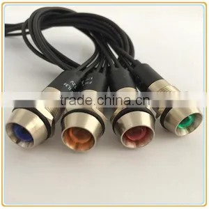 Filn 12mm Panel Mounting Hole LED Indicator Light With Cable Leading thumbnail-1