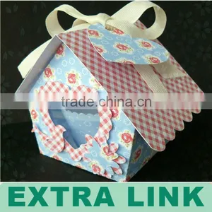 Blue Mini Bird Packaging Box For Cupcake Packaging thumbnail-1