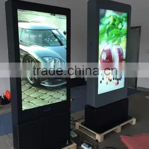65 Inch High Brightness Outdoor Advertising Digital Signage Player Lcd Display With Air Conditioner Back Side thumbnail-1