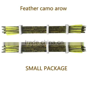 31" Camo Carbon Turkey Feather Arrow for Compound Bow and Carbon Arrow thumbnail-1