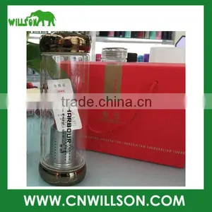 New Product Portable Glass Mug With Steel Cap thumbnail-1