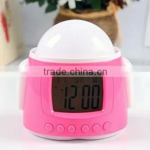 Novelty Promotional Item Gift Android Robots DIY Music Led Star Light Projecting Alarm Clock,digital Clocks thumbnail-1