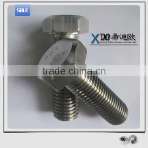 1.4529 China Hardware Bolts , Nuts and Washers Stainless Steel Hex Head Bolt Din933 thumbnail-1
