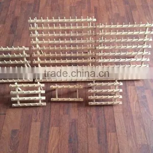 New Products!!! China Heilongjiang Wood Supplier Home Tool Wood Rack for Ribbons thumbnail-2