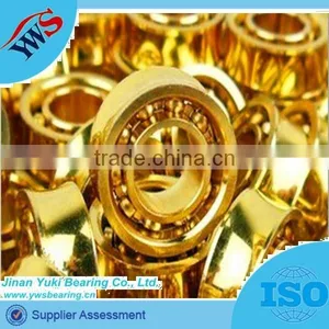 Grooved Yoyo Ball Bearing 10 Balls 5mm x 11mm x 5mm Golden Color thumbnail-1