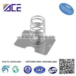 Zinc Stainless Steel Push-in Battery Spring Contact Slice thumbnail-1
