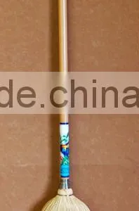 Kitchen Sweeping Sorghum Broom With Wooden Handle thumbnail-1