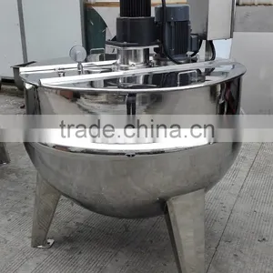 Stainless Steel Popular Wenzhou 150L Industrial Steam Heating Double Jacket Kettle thumbnail-6