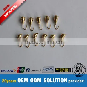 Terminal Tackle Gold Plated Tungsten Fishing Jig With Hooks thumbnail-1