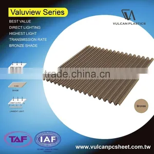 Plastic Polycarbonate Solid / Corrugated Sheets (Valuview Bronze Series) thumbnail-4