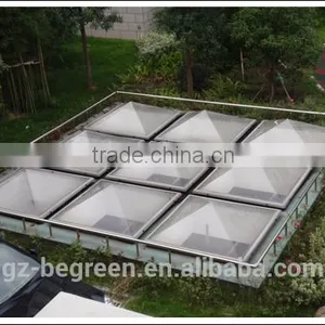 Polycarbonate PC Plastic Bus Pyramid Skylight Roofing thumbnail-1
