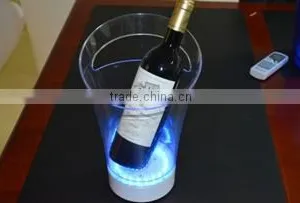 Factory Direct Whole Sale Led Color Changing Modern Clear Ice Bucket Ice Cooler and Holder thumbnail-3