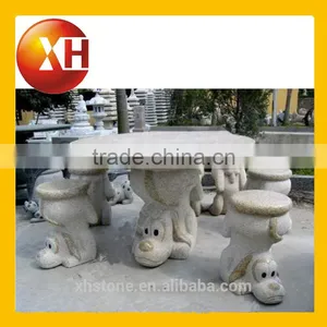 Garden Round Marble Slab Table Top for Park Furniture thumbnail-6