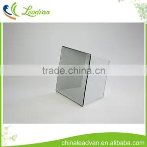 Wholesale Reusable Large White Square Galvanized Metal Flower Pots and Vases thumbnail-4