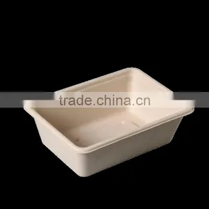 Biodegradable Bagasse Practical Food Container HRB01 thumbnail-1