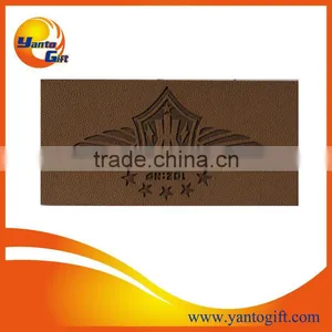 Logo Embossed Leather Label thumbnail-1
