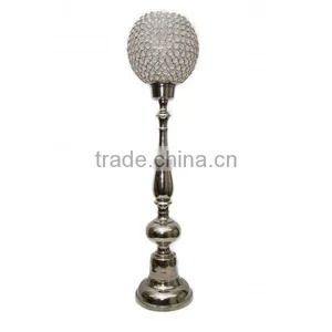 Crystal Ball Centerpiece, Tall Wedding Centerpiece, Crystal Centerpiece for Wedding Table thumbnail-2
