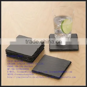 Hand Cut Slate Stone Placemats Rough Edge With Elegant Unique Designs/wholesale Natural Slate Stone Placemats and Coasters thumbnail-1
