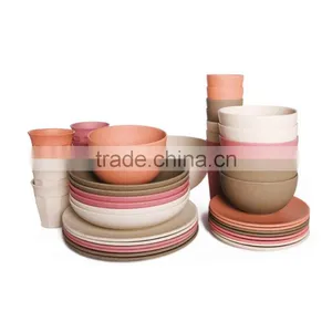 The Factory Hot Selling Natural Bamboo Fiber Plates and Dishes thumbnail-2