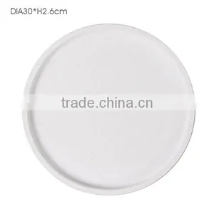 OEM Wholesale Cheap Oval Cement Concrete Plate/ Fruit Tray With Print thumbnail-5