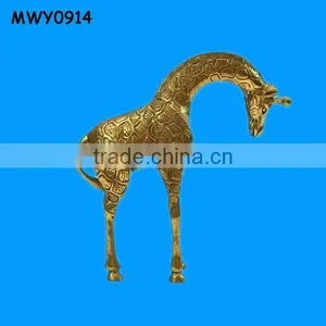 Home Decoration Tall Brass Giraffe Sculptures thumbnail-1