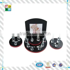 2015 Fashion Design Acrylic Black Watch Display PMMA Material Display for Watch Custom Design Acrylic Watch Showcase thumbnail-2