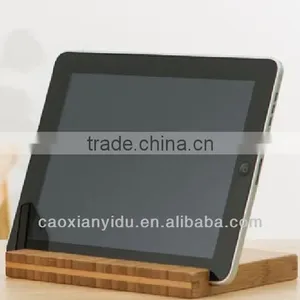 IPAD Bamboo Base Bracket Phone Accessories Mobile Phone Bamboo Wooden Base Stand thumbnail-1