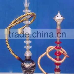Brass & Wooden Hookah, Arabic Hookah thumbnail-1