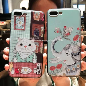 Cute Cartoon Cell Phone Case Cover Silicone Mobile Phone Cases for IPhone7/7Plus/6/6s/6plus/6splus Back Cover Shell thumbnail-1