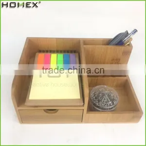 Bamboo Tabletop Storage Organizer/Desk Organizer With Pen Holder/Homex_FSC/BSCI Factory thumbnail-1