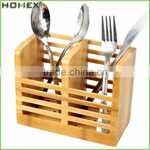 Kitchen Utensil Holder Bamboo Spoon Caddy/Homex_FSC/BSCI Factory thumbnail-1