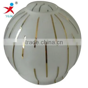 Production and Sales of Sand White Glass Lamp Shade/chrome Plating Line Play Sand Table Lamp Glass Lamp Shade thumbnail-1