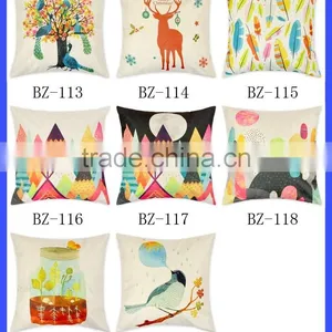Wholesale Christmas Decorations Cute Digital Print Cartoon Throw Pillow Case thumbnail-2