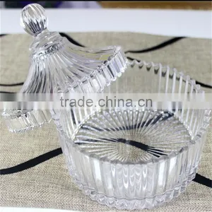 Candle Holder Decor Glass Candy Jar thumbnail-3