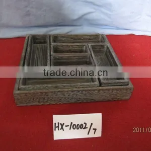 Antique Wooden Tray ,wooden Plate Wholesale thumbnail-1