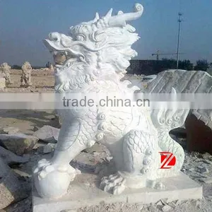 White Stone Kylin Statue thumbnail-1