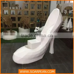 Advertising Display White Large High-Heeled Shoes thumbnail-1