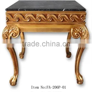 FA-206P-01 Leading Antique Furniture Side Table With Marble thumbnail-1