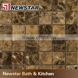Dark Emperador Brown Marble Mosaic thumbnail-1