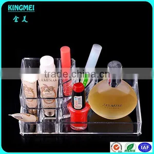 Thanksgiving Day Best Gift Fashion Acrylic Makeup Organizer Nail Polish Display Cosmetic Rack Plastic Storage Box thumbnail-1