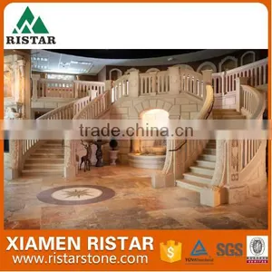 Natural Marble Stone Stairs Risers Steps and Baluster thumbnail-1