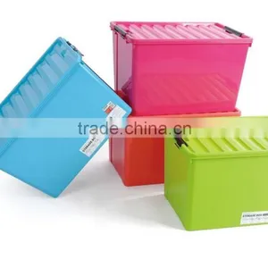 34L Plastic Storage Box / Finishing Box With Cover and Lock thumbnail-2