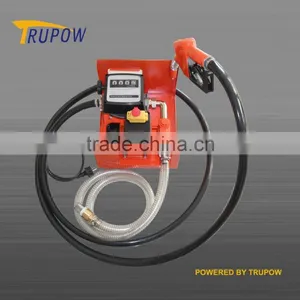 China Supply 600W Self Priming Electric Oil Diesel Transfer Pump With Flow Meter thumbnail-1
