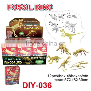 Plastic Make-up Dinosaur Fossil Toys thumbnail-1