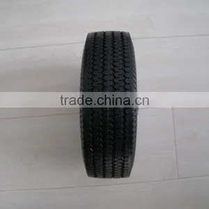 410/3.50-4 Steel Rim Hand Trolley PU Rubber Wheel thumbnail-4